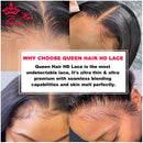 Queen Hair Real HD Invisible 4x4 5x5 6x6 7x7 13x4 13x6 Pre Plucked Lace Closure 100% Virgin Human Hair HD Lace Frontal Only