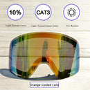 OTG Ski Goggles Snowboard Mask For Men Women Skiing Eyewear UV400 Snow Protection Over Glasses Adult Double Anti-Fog Cylindrical