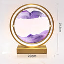 LED Kunstdekompression Treibsandmalerei Sanduhrdekoration 360-Grad-Drehung einzigartige dekorative Sandmalerei