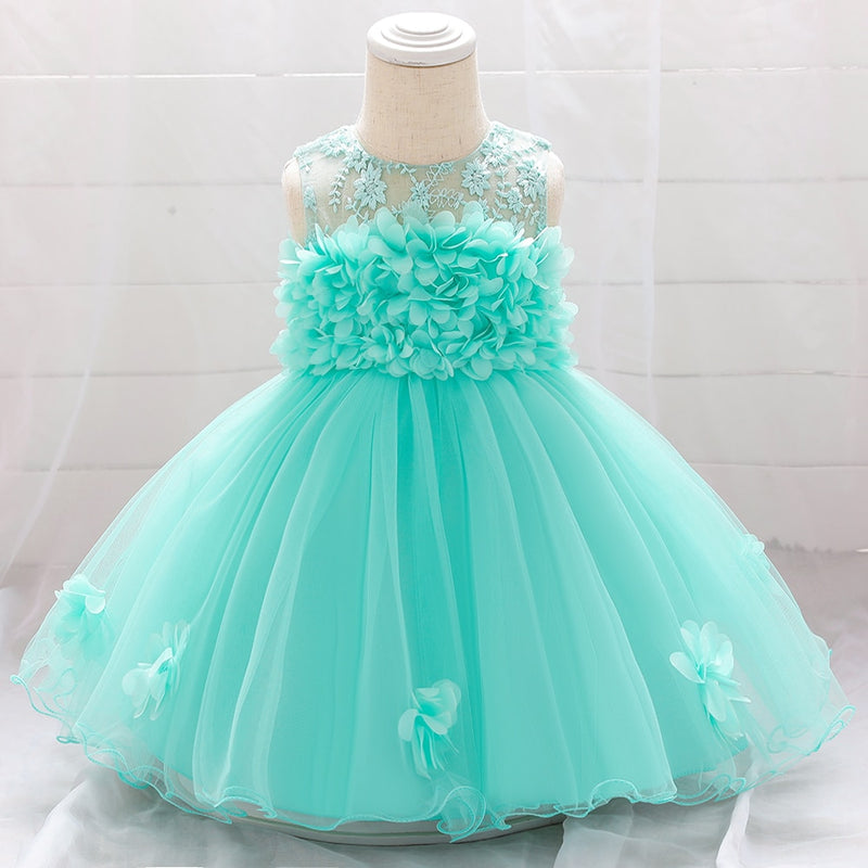 2022 vestidos de fiesta para niña bebé recién nacido vestido de bautismo para niñas cumpleaños princesa ropa rebordear vestido de boda infantil