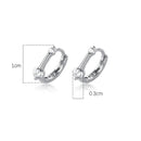 TrustDavis Creolen aus 925er Sterlingsilber für Männer/Frauen, süßes, ordentliches Geschenk für Mädchen/Jungen, edles Schmuckzubehör, Partygeschenk, DA1417