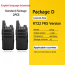 RETEVIS 2 Stück Mini Walkie Talkie PMR 446 Tragbares Zwei-Wege-Funkgerät ht PTT Walkie-Talkies RT622 Tragbares Funkgerät für Hunting Cafe RT22