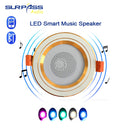 LED Smart Music Lamp Intelligent Background Music Light Ceiling Speakers With Adjused Lights Smart Bluetooth Downlight Speaker