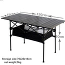 Neuer Outdoor Klapptisch Stuhl Camping Aluminiumlegierung BBQ Picknicktisch Wasserdichter langlebiger Klapptisch Schreibtisch
