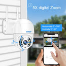 Smar 1080P 3MP 5MP 4K WiFi Kamera Outdoor 5X Digitalzoom PTZ Drahtlose Kamera IR Nachtsicht Zwei-Wege-Audio Home Security XMEYE