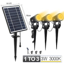 1 BIS 4 RGB Outdoor Solar Landschaftslicht LED IP65 Wasserdichte Solarlampe Automatische Ein / Aus Solarwandleuchte Gartenterrasse Rasenlampe