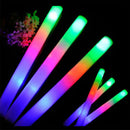 12/15/30/60 Teile / Los Knicklichter Bulk Bunte LED-Schaumstoff-Knicklichter Cheer Tube RGB LED Glow in the Dark Light für Weihnachtsfeier