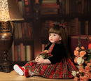 60cm Realistic Reborn Toddler Doll Soft Silicone Limb, Cloth Body Lifelike 24inch Princess Girl Baby Doll Birthday Gift