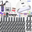 Gel Nail Polish Set 20000-35000RPM Nail Drill Machine Kit With UV LED Lamp Manicure Tools Kit Nail Art Set UV Builder Nail Gel