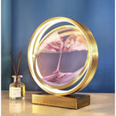 LED Kunstdekompression Treibsandmalerei Sanduhrdekoration 360-Grad-Drehung einzigartige dekorative Sandmalerei