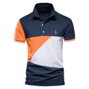 2021 nueva camiseta POLO de algodón de verano para hombre, camiseta Polo bordada de marca de jirafa para hombre, polos de manga corta de estilo inglés para hombre de alta calidad