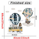 Cartoon Kinderzimmer Wanddekor Wandaufkleber Heißluftballon Vinyl Wandtattoos für Heimtextilien Kunstwandbilder Aufkleber Tapete