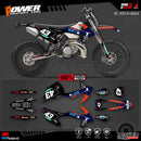 PowerZone equipo personalizado gráficos fondos calcomanías 3M pegatinas Kit para KTM SX SXF MX 16-18 EXC XCW Enduro 17-19 125 a 500cc 23