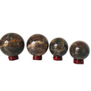 Natürlicher grauer Mondstein Kristallkugel Raumdekoration Steinkugel Hexerei liefert Chakra-Heilkristalle FengShui-Dekoration Zuhause