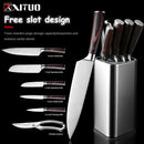 XITUO Kitchen Chef Set 4-8PCS Set Messer Edelstahl Messerhalter Santoku Utility Cut Cleaver Brot Schälmesser Schere