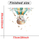 Cartoon Kinderzimmer Wanddekor Wandaufkleber Heißluftballon Vinyl Wandtattoos für Heimtextilien Kunstwandbilder Aufkleber Tapete