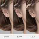 TrustDavis Creolen aus 925er Sterlingsilber für Männer/Frauen, süßes, ordentliches Geschenk für Mädchen/Jungen, edles Schmuckzubehör, Partygeschenk, DA1417