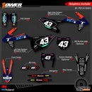 PowerZone equipo personalizado gráficos fondos calcomanías 3M pegatinas Kit para KTM SX SXF MX 16-18 EXC XCW Enduro 17-19 125 a 500cc 23