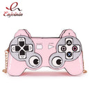 Fun Cartoon Game Stlyle Small Crossbdoy Bag for Women Fashion Purses and Handtasche Clutch Bag Shoulder Bag with Chain Strap 2021