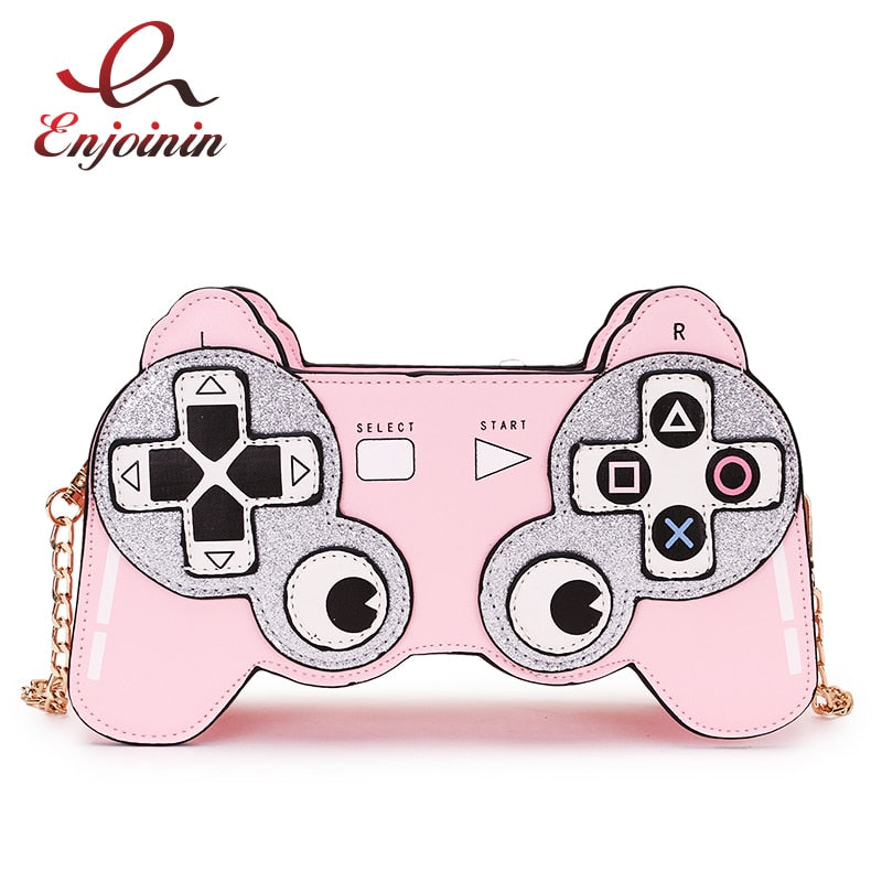 Fun Cartoon Game Stlyle  Small Crossbdoy Bag for Women Fashion Purses and Handbag Clutch Bag Shoulder Bag with Chain Strap 2021