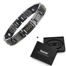 Rainso Bio Energy Titan Armband Armreif Magnetisch Gesundheitspflege Schmerzlinderung Armbänder Für Männer Freundschaft Schmuck Mode