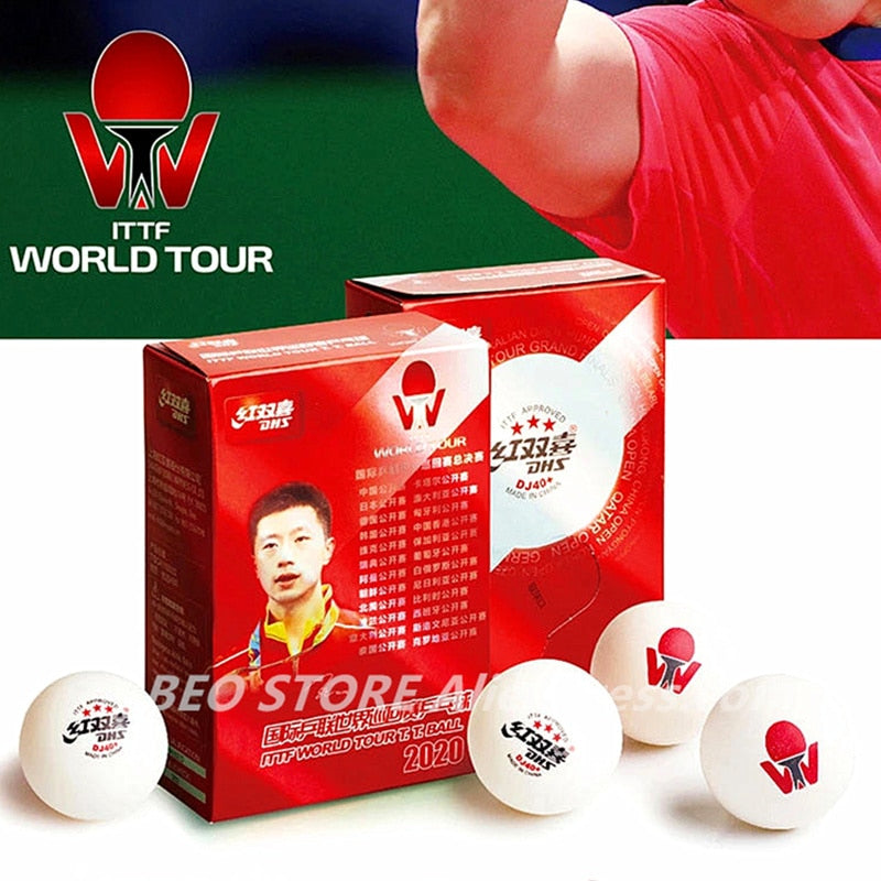 DHS DJ40 + 3-Star TOKYO Games WTT Competition ITTF 3 Star D40 + World Tour Pelota de tenis de mesa Plástico ABS DHS Pelotas de ping pong