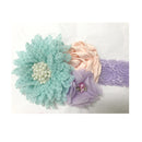 Baby Mädchen Blumen Stirnband Neugeborenes Kind Perlen Blumen mit Spitze breite Stirnbänder Bebes Haarschmuck Phoro Requisiten Kinder Turban