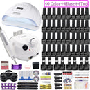 40 Farben Nagellack Super Maniküre Set 120/80/54W LED Nagellampe Nagelset mit allen Werkzeugen für die Maniküre elektrische Nagelfeile