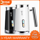 DEVISIB Automatischer Milchaufschäumer elektrisch heiß und kalt für die Zubereitung von Latte Cappuccino Kaffee Aufschäumer Küchengeräte 220 V