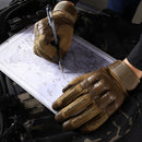 Motorradhandschuhe aus PU-Leder mit Touchscreen