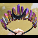 Hexe Accessoires Schmuck Mond Wicca Zauberer Krone Stirnband dunkelblau schwarz Stirnband Geschenk