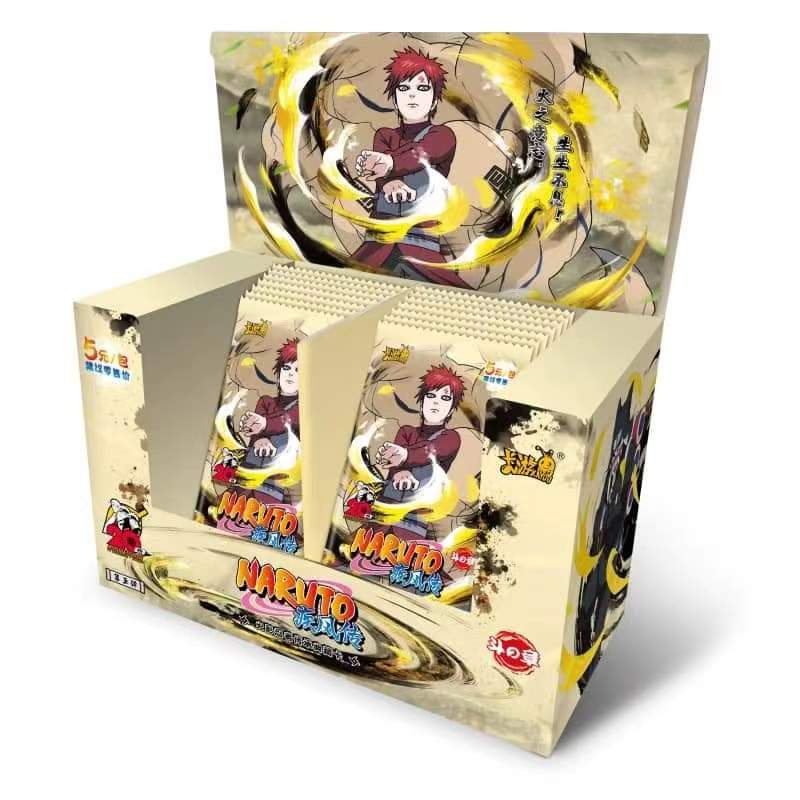 KAYOU Genuine Naruto Cards Box Anime Figure Card Booster Pack Sasuke Collection Flash Card Toy Birthday Christmas Gift for Kids