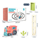 Kinder Domino Zug Auto Set Sound Licht Automatische Verlegung Domino Ziegel Bunte Dominosteine ​​​​Blöcke Spiel Pädagogisches DIY Spielzeug Geschenk