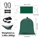 Camping-Hängematte mit Moskitonetz, Doppel-Hängematte, Reise-Hängematte, Rucksack-Hängematte, tragbarer Fallschirm, 5 + 1 Ringriemen-Hängematte