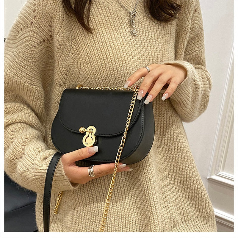 PU Leather Contrast Color Crossbody Bags For Women 2022 Fashion Small Shoulder Bag Female Handbags And Purses Travel Bags