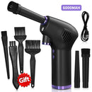 Plumero de aire inalámbrico, soplador de polvo USB, colector de polvo de mano, recargable, de gran capacidad, portátil para PC, portátil, teclado de limpieza de coche