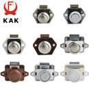 KAK 10 Stück Camper Car Push Lock RV Caravan Boat Motor Home Cabinet Draw Latch Button Locks Furniture Door Lock Hardware