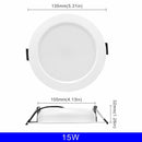 10 teile/los Led Downlight 3 Watt 5 Watt 7 Watt 9 Watt 12 Watt 15 Watt 220 V Deckeneinbauleuchte 3/4/5 zoll Runde Led Panel Down Light Scheinwerfer Beleuchtung