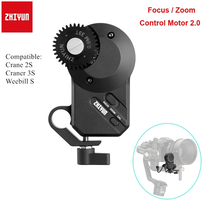 Zhiyun TransMount CMF-06 Fokus-/Zoom-Steuermotor 2.0 für Crane 2S Weebill S Crane 3S Crane 3 Lab 3-Achsen-Hand-Gimbal