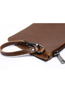 Lässige Handtasche für Herren Mad Horse PU-Leder Schulter Umhängetasche Britische Mode Herrentasche Umhängetasche mit großer Kapazität