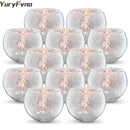 YuryFvna 6/12 Pcs Mercury Glass Candle Holders Votive Tealight Candlestick Wedding Centerpieces Parties Home Decoration Gift