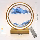 LED Kunstdekompression Treibsandmalerei Sanduhrdekoration 360-Grad-Drehung einzigartige dekorative Sandmalerei