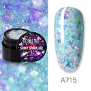 ROSALIND Gel-Nagellack-Set Shiny Platinum Nails Art für die Maniküre Nail Gel Lak UV-Farben Top Base Coat Primer Hybrid-Lacke