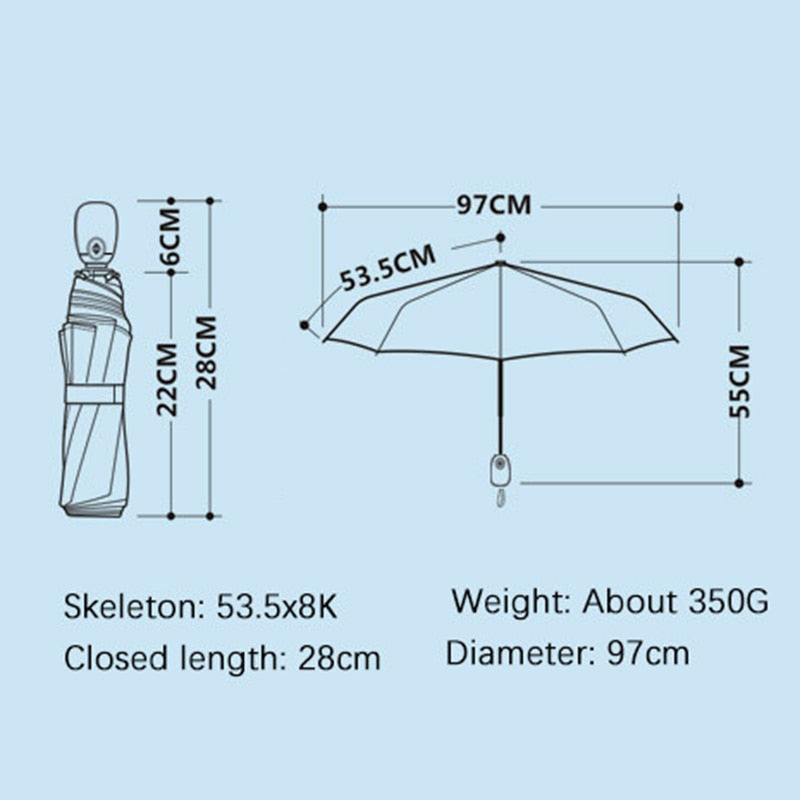 OLYCAT Automatischer Taschenschirm Regen Frauen Starke 8K Wasserdichte Anti UV Sonnenschirme Marke Paraguas Mädchen Guarda Chuva Weiblich