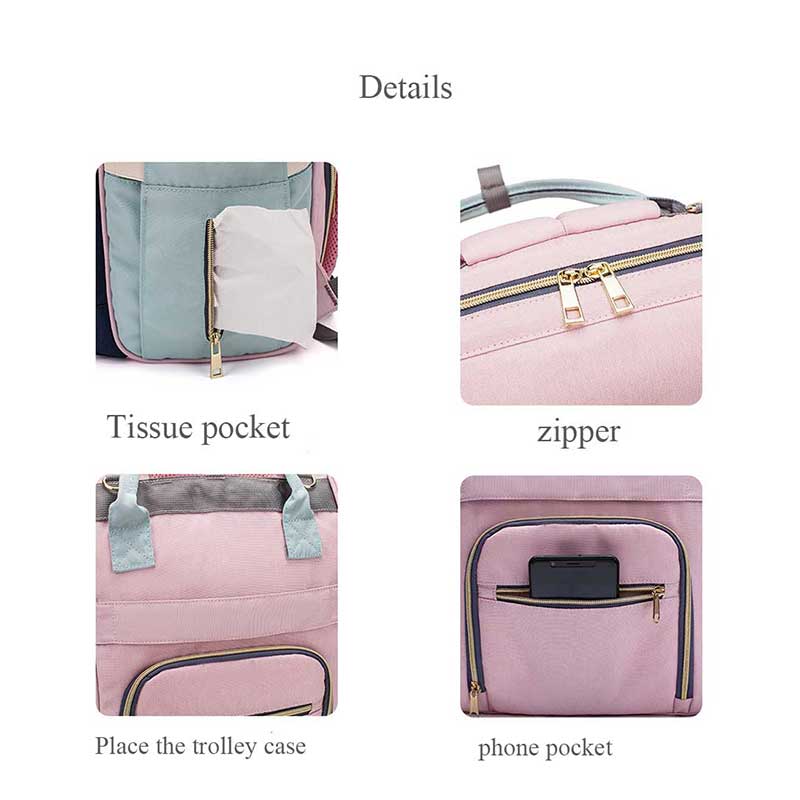 Lequeen Fashion Mummy Maternity Nappy Bag Brand Large Capacity Baby Bag Travel Backpack Designer Nursing Bag for Baby Care