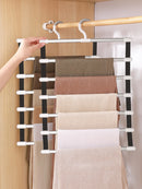 Joybos Hosenbügel Racks Closet Organizer 6/8 Schichten Kleiderständer Hosenbügel Faltbarer Kleiderschrank Kleiderbügel Storage Organizer