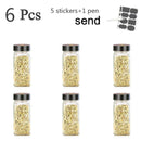 3-12 STÜCKE Set Gewürzglas Quadratischer Glasbehälter Gewürzflasche Küche Outdoor Camping Gewürzbehälter Glas Versiegeltes Glas