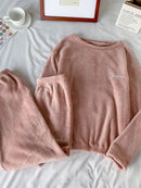 Winter-Pyjama-Sets für Frauen, Nachtwäsche, Zuhause, Kleidung, Pyjama, Heimkleidung, Damen-Pyjama-Set, Samthosen, Nachtwäsche, dick, warm