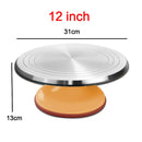 8-12 Inch High-quality Cake Turntable Platform Aluminum Alloy Rotating Baking Stand Decorating Tools Mould Scale Maker Dessert