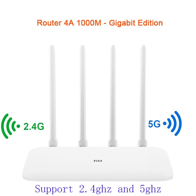 Original Xiaomi Mi Router 4A Gigabit Version 2.4G 5GHz 1167Mbps WiFi Repeater 4 Antenna Wireless Network Extender Xiaomi Router
